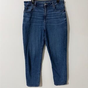 American Eagle Dark Blue Denim Straight Jeans